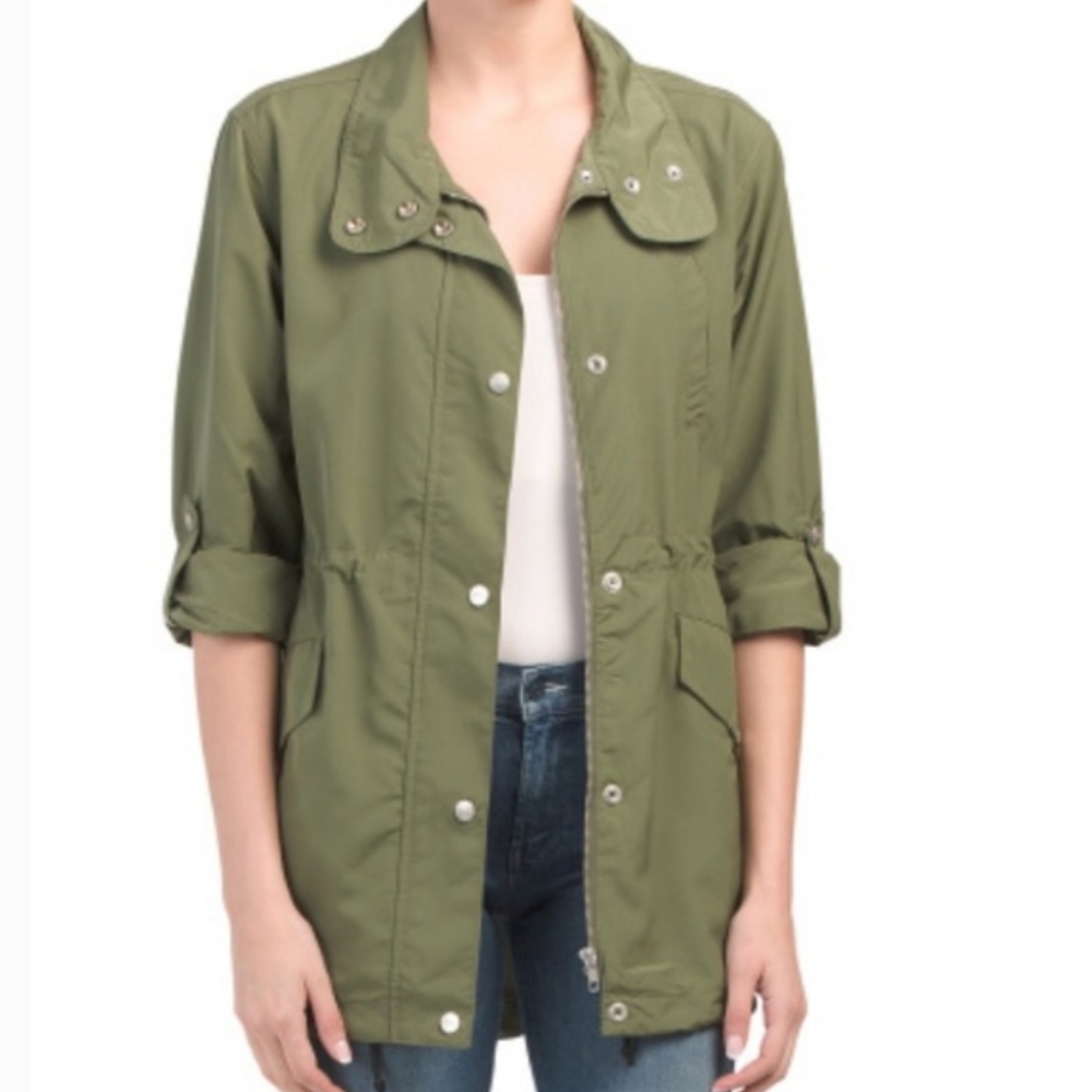 Sanctuary Lightweight Olive Utility Jacket Small - Picture 8 of 8